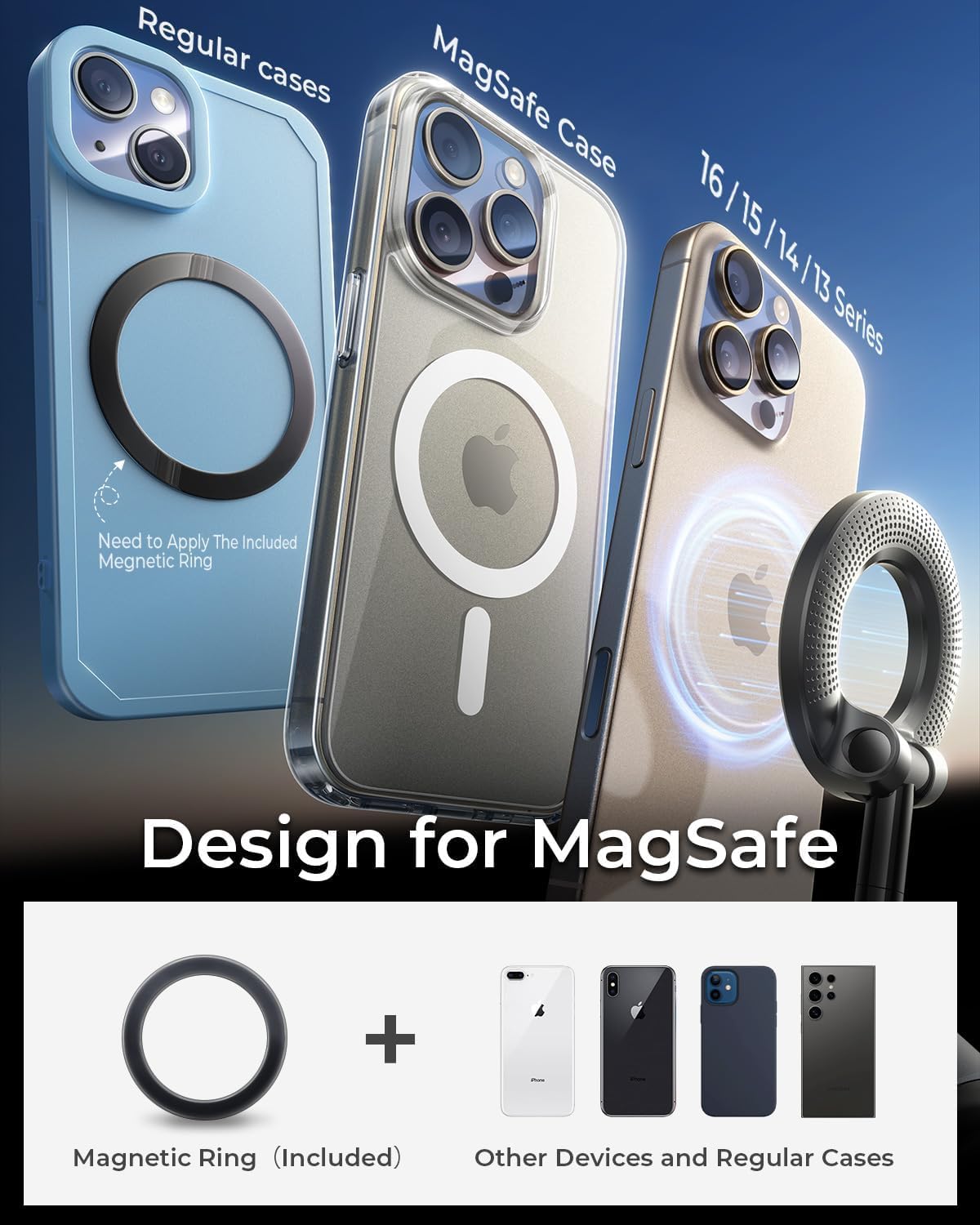 Vacuum Suction Magnetic phone holder