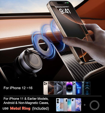 Vacuum Suction Magnetic phone holder